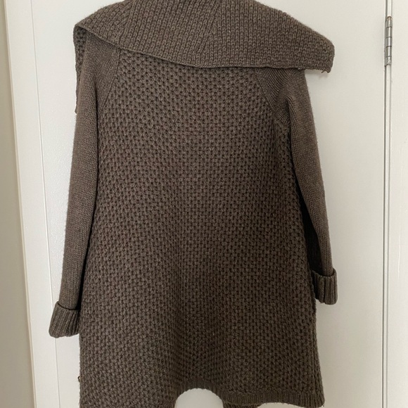 VINCE Size S Gray Honeycomb Yak Wool Sweater Cardigan Jacket MSRP $485 - Picture 12 of 12